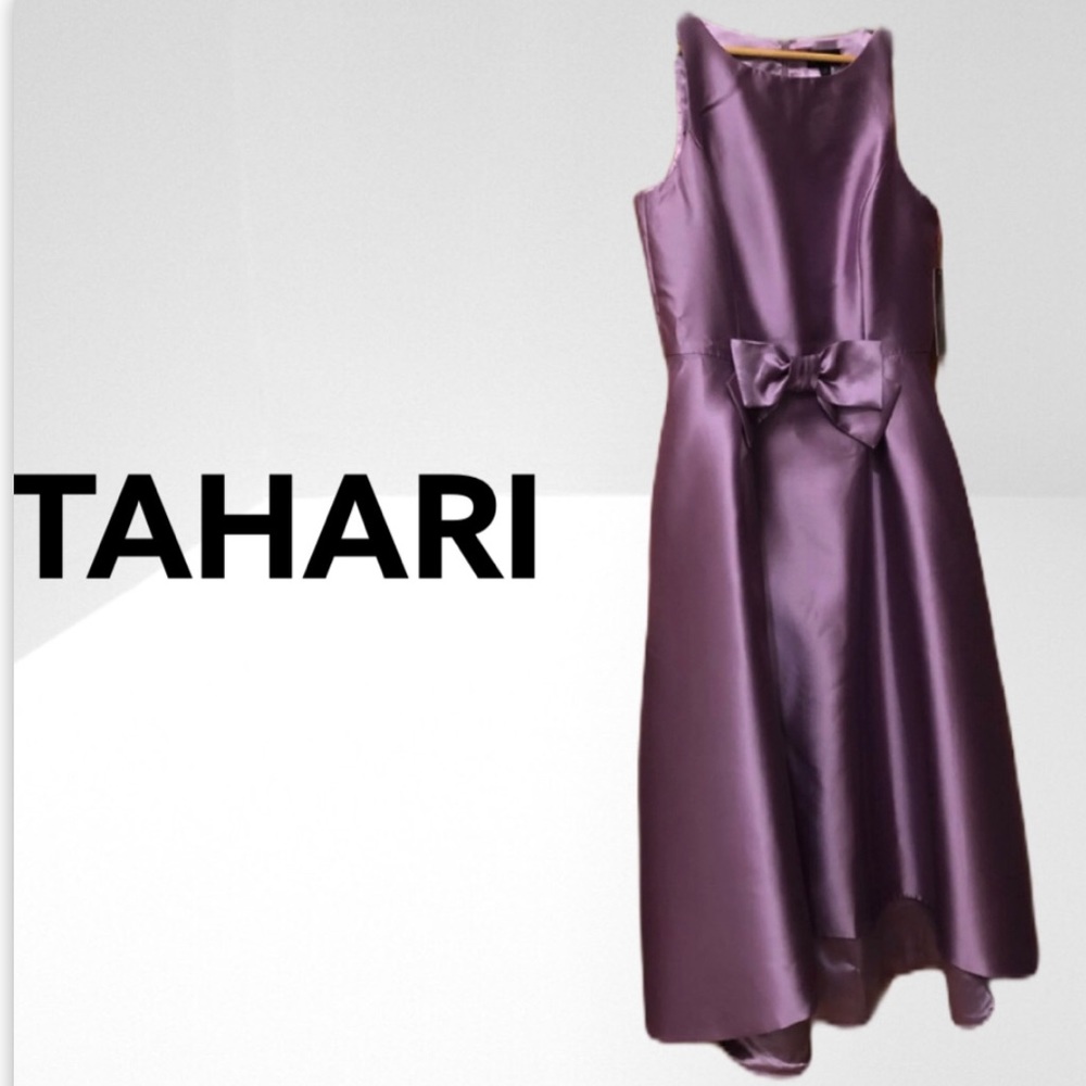 TAHARI dress ARTHUR S LEVINE Lilac size 10 new with tags